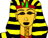 Dibuix Tutankamon pintat per Minerva Bañuelos Ribas