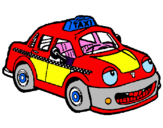 Dibuix Herbie taxista pintat per agata o