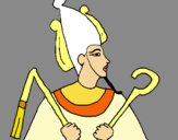 Dibuix Osiris pintat per jkuijhgjh1000000000000000