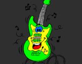 Dibuix Guitarra elèctrica pintat per anna