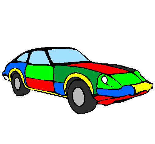 Dibuix Cotxe esportiu  pintat per ISAAC