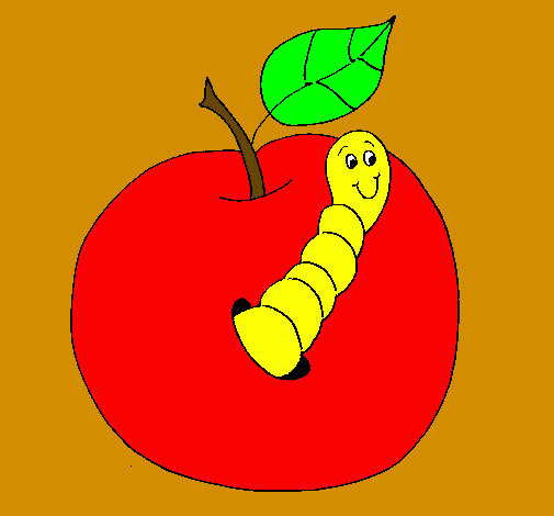 Poma amb cuc