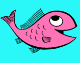 Dibuix Peix pintat per peis rosa