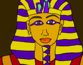 Dibuix Tutankamon pintat per BERTA V