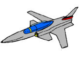 Dibuix Jet pintat per victor