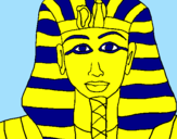 Dibuix Tutankamon pintat per loreaaaassss