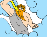 Dibuix Déu Zeus pintat per gabriel