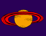 Dibuix Saturn pintat per ROGER
