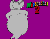 Dibuix Madagascar 2 Gloria pintat per judit zabala