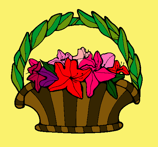Cistell amb flors 4