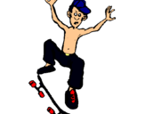Dibuix Skateboard pintat per albert