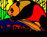 Dibuix Ós panda menjant pintat per MARCMUÑOZGRAU