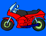 Dibuix Motocicleta pintat per maestre