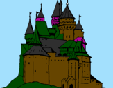 Dibuix Castell medieval pintat per Andrés