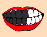 Dibuix Boca i dents pintat per vasyl