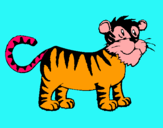 Dibuix Tigre pintat per elie