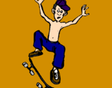 Dibuix Skateboard pintat per nay  coco