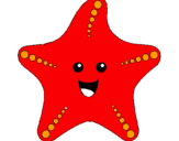 Dibuix Estrella de mar pintat per carla orta 