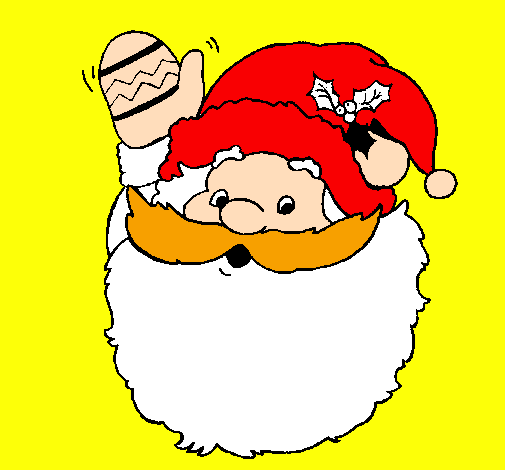 Papa Noel saludant 