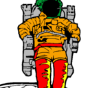 Dibuix Astronauta pintat per Abril