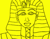 Dibuix Tutankamon pintat per Oriol  junyent maurí