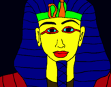 Dibuix Tutankamon pintat per ericbf