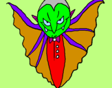 Dibuix Vampir terrorífic pintat per aaron camacho leal