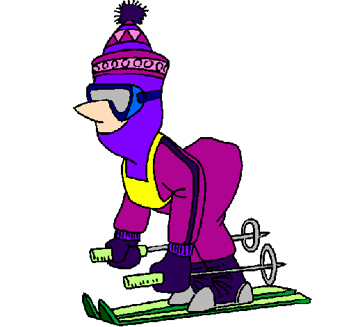 Esquiador abrigat