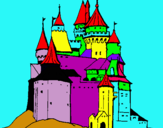 Dibuix Castell medieval pintat per jan exposito romero