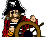 Dibuix Capità pirata pintat per snuppi
