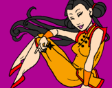 Dibuix Princesa ninja pintat per núria