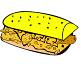 Dibuix Entrepà pintat per entrepà