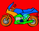 Dibuix Motocicleta pintat per lorena
