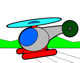 Dibuix Helicòpter petit  pintat per gemma