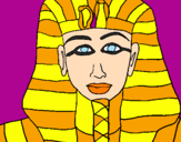 Dibuix Tutankamon pintat per aleix i manel