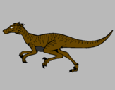 Dibuix Velociraptor  pintat per camila
