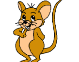 Dibuix Ratolí pintat per ratoli perez