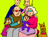 Dibuix Família pintat per berta c.s.