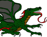 Dibuix Drac rèptil pintat per juliycris