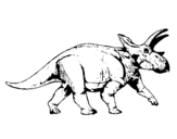 Dibuix Triceratops pintat per thomas