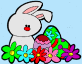 Dibuix Conillet de Pasqua pintat per LIJUYLPOIUJTDFRTUIOL` 