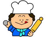 Dibuix Cuiner 2 pintat per nen cuiner