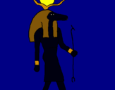 Dibuix Sobek II pintat per robin cruz arjona