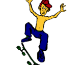Dibuix Skateboard pintat per jordi