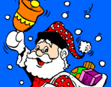 Dibuix Santa Claus i la seva campana  pintat per ORIA