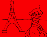 Dibuix França pintat per pol f