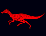 Dibuix Velociraptor  pintat per ton bardina bernadich