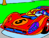 Dibuix Automòbil nº 5 pintat per asterix