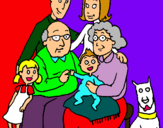 Dibuix Família pintat per JAN