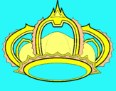 Dibuix Corona reial pintat per alba